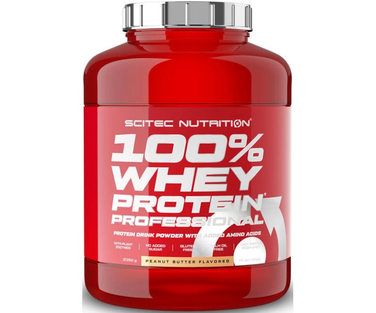 100% Whey Proteína Prof. Crema de Cacahuete 2350 gr Scitec Nutrition