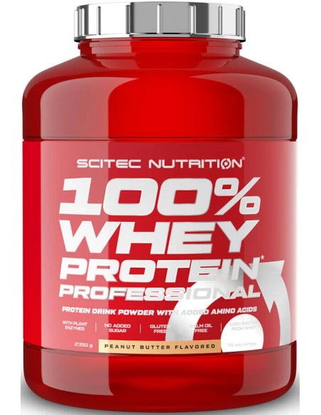 100% Whey Proteína Prof. Crema de Cacahuete 2350 gr Scitec Nutrition
