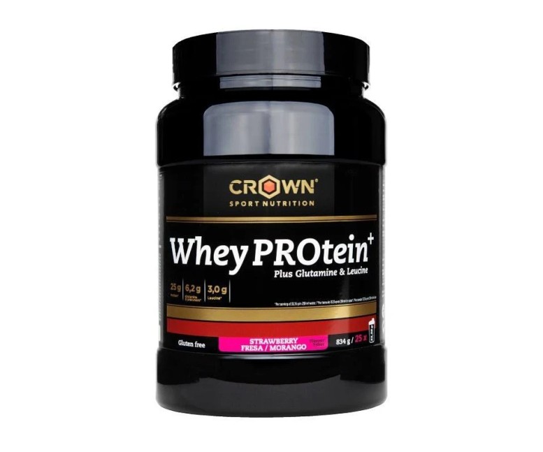 Whey protein + fresa 834 gr Crown Sport Nutrition
