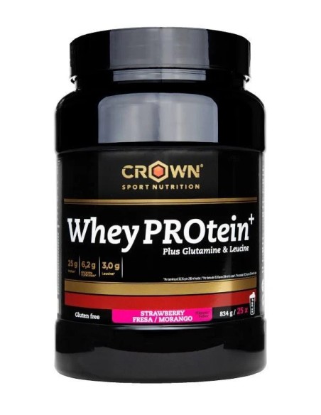 Whey protein + fresa 834 gr Crown Sport Nutrition