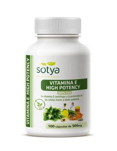 Vitamina E High Potency 100 cap Sotya
