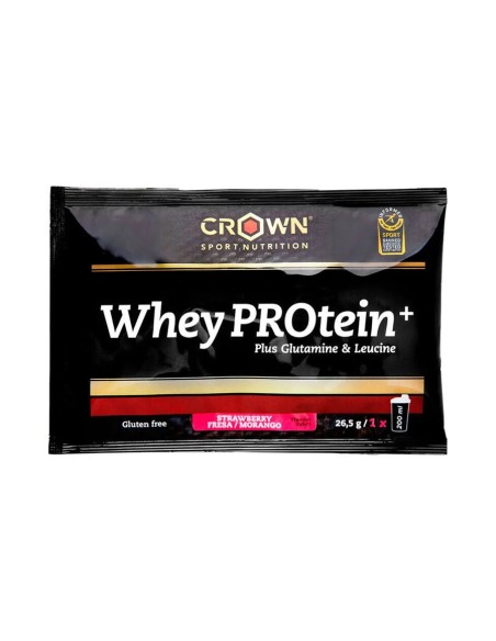 Whey protein + monodosis fresa 26,5 gr Crown Sport Nutrition