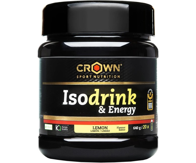 Isodrink & energy limón 20 tomas - 400 ml Crown Sport Nutrition
