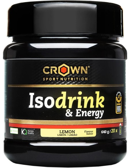 Isodrink & energy limón 20 tomas - 400 ml Crown Sport Nutrition