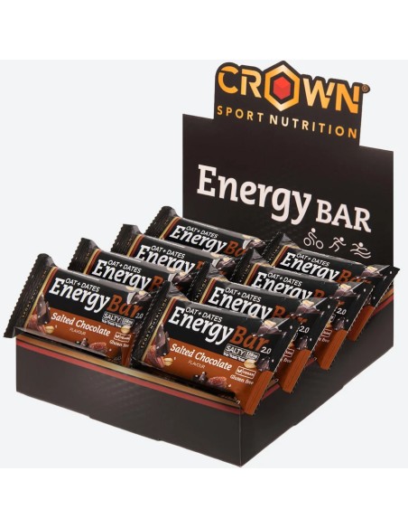Energy bar salty choc choc salado 12 - 60 gr Crown Sport Nutrition