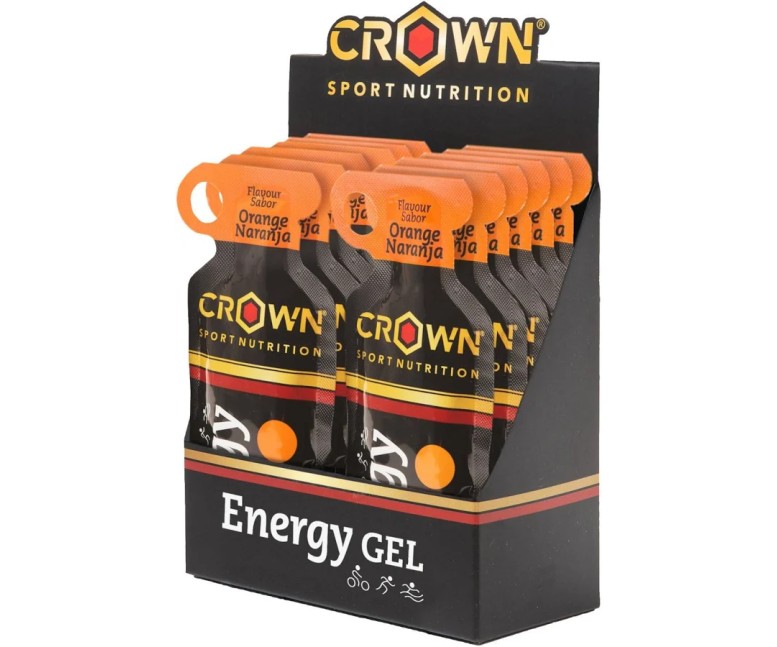 Energy gel naranja 12 cap - 40 gr Crown Sport Nutrition