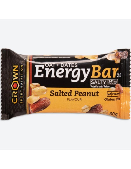 Energy vegan bar salty peanut 60 gr Crown Sport Nutrition