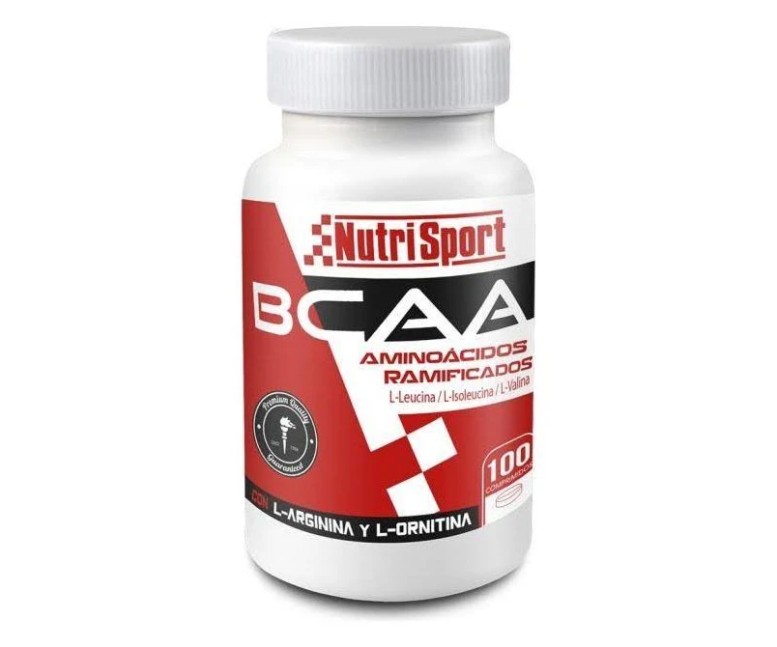 Aminoácidos ramificados bcaa 100 cap - 1 gr Nutrisport