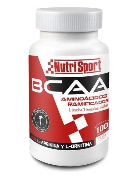 Aminoácidos ramificados bcaa 100 cap - 1 gr Nutrisport