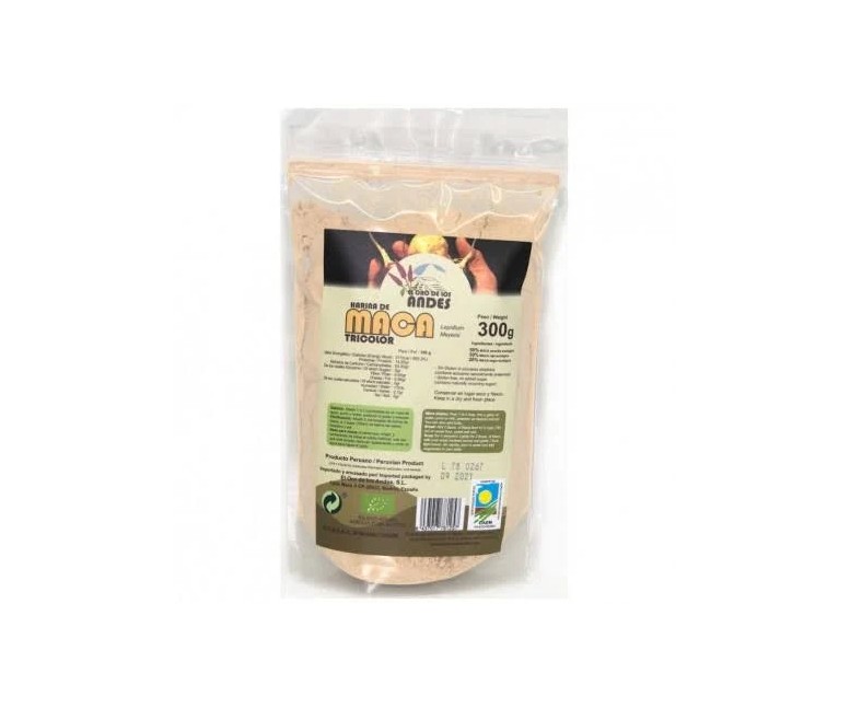 Maca tricolor superalimentos eco 300 gr El Oro de los Andes