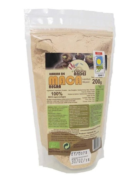 Maca negra superalimentos eco 200 gr El Oro de los Andes