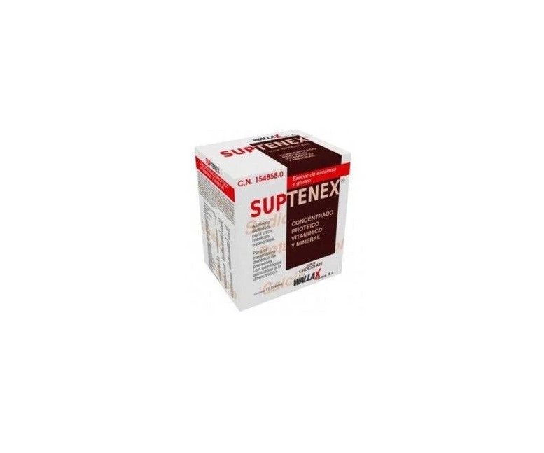 Suptenex chocolate 15 sobres Wallax Farma