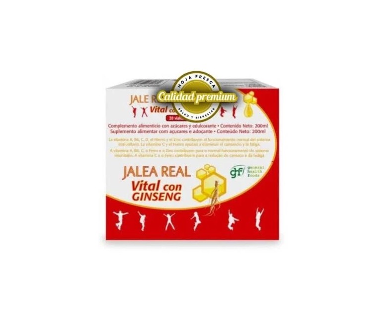 Jalea real vital con ginseng 20 amp Ghf
