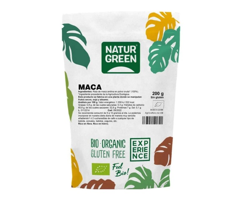 Experience maca bio 200 gr NaturGreen