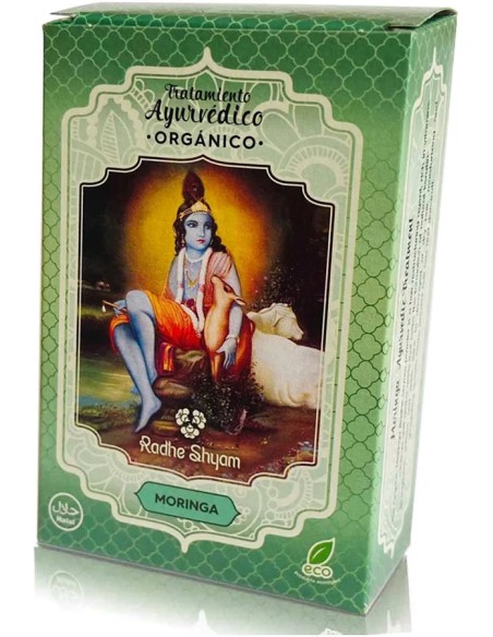 Tratamiento capilar ayurvédico moringa eco 100 gr Radhe shyam