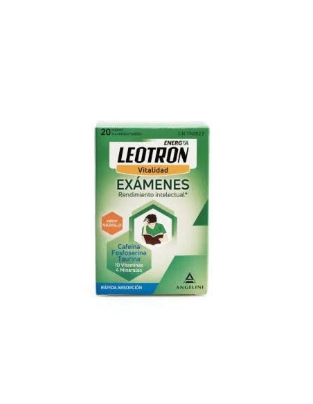 Leotron exámenes bucodispensables 20 sobres Leotron
