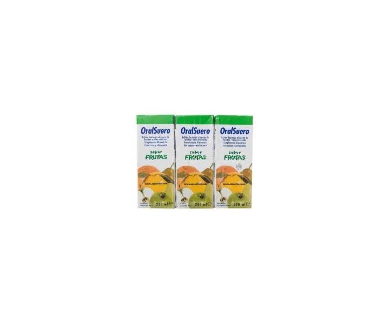 Oralsuero frutas 3 cap - 200 ml Casen