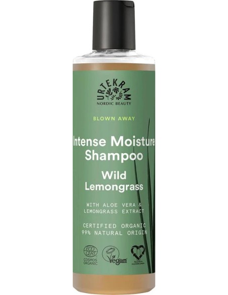 Wild lemongrass champú cabello seco eco vegan 250 ml Urtekram