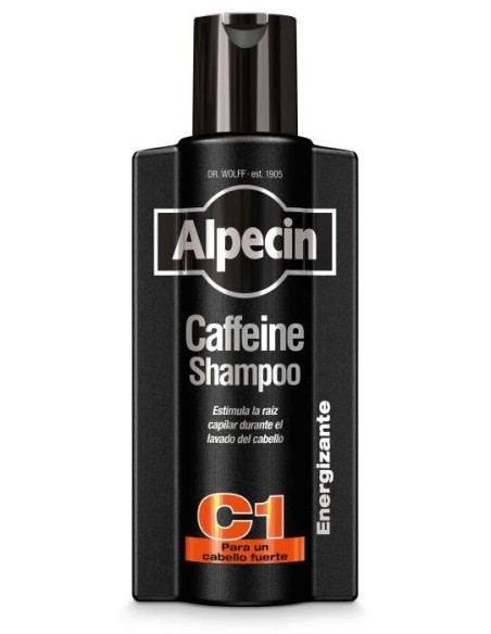 Alpecin C1 Cafeína Champú Anticaída Black 375 ml Alpecin