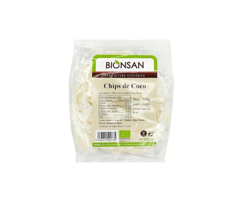 Chips coco 100 gr Bionsan