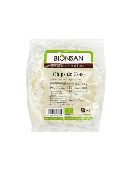 Chips coco 100 gr Bionsan