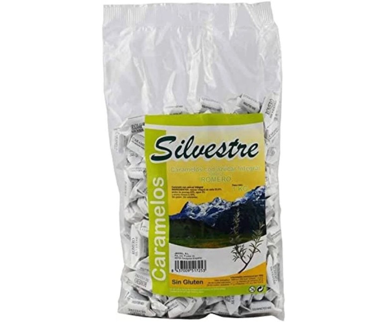 Caramelos de romero azúcar de caña 1 kg Silvestre
