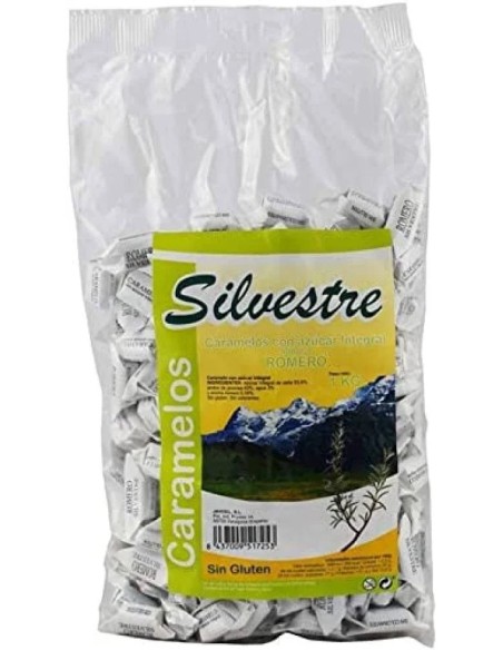 Caramelos de romero azúcar de caña 1 kg Silvestre