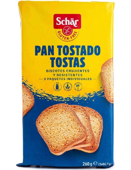 Biscotes fette pan tostado sg 260 gr Schar