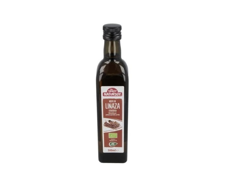 Aceite de linaza bio 500 ml Natursoy