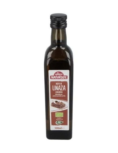 Aceite de linaza bio 500 ml Natursoy