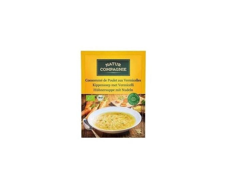 Sopa de pollo con fideos 12 sbrs - 80 gr NATUR COMPANIER