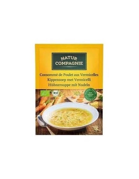 Sopa de pollo con fideos 12 sbrs - 80 gr NATUR COMPANIER