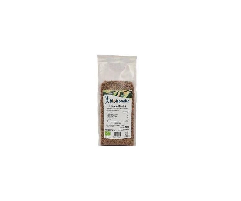 Lenteja marrón 500 gr Biolabrador