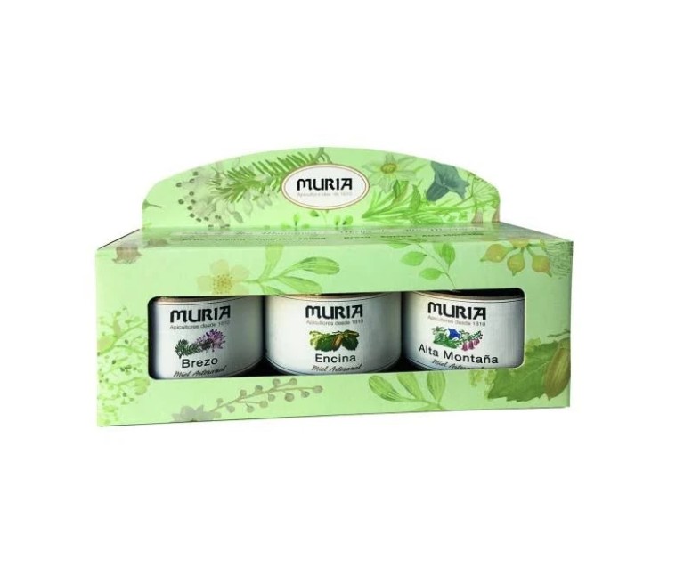 Miel de montaña encina montaña brezo 3 ud - 250 gr Muria