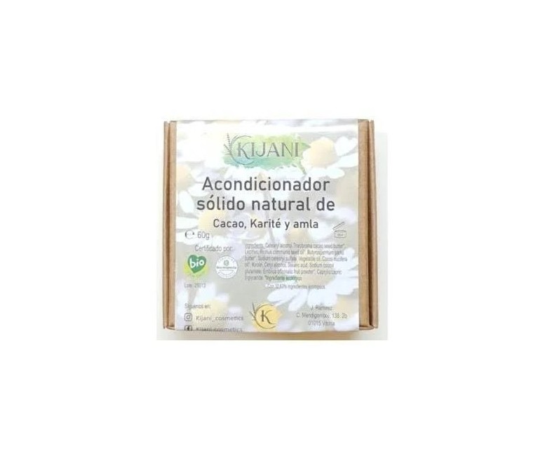 Acondicionador sólido cacao 60 gr Kijani