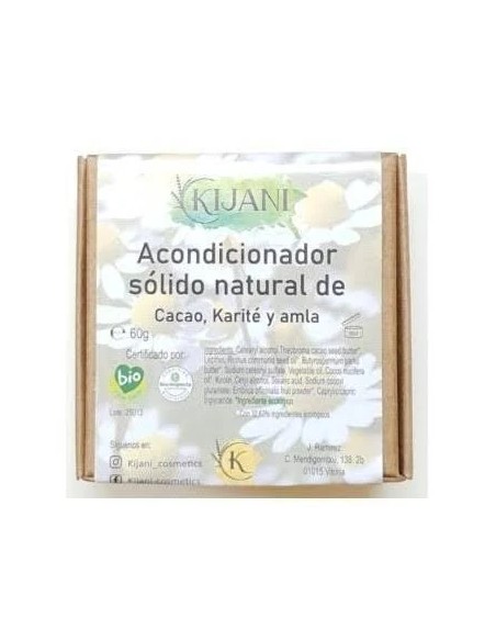 Acondicionador sólido cacao 60 gr Kijani
