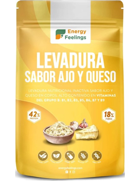 Levadura nutricional ajo parmesano 250 gr Energy Feelings