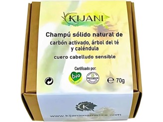 Champú sólido cabello sensible carbón activado
