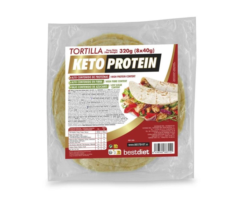 Tortillas mexicanas proteína 8 uds - 40 gr Keto Protein