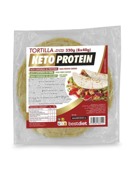 Tortillas mexicanas proteína 8 uds - 40 gr Keto Protein