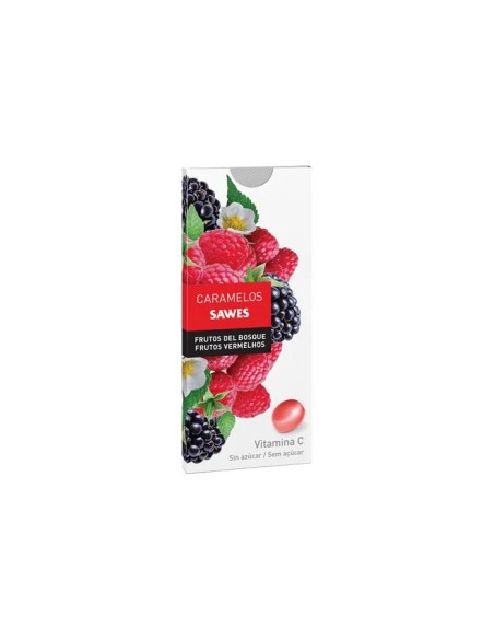 Caramelos balsam s/azúcar frutos bosque vit c 22 gr Sawes