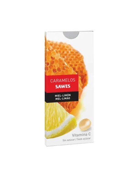 Caramelos balsam s/azúcar miel limón vit c 22 gr Sawes