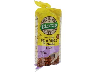 Tortitas de arroz, maíz y lino bio