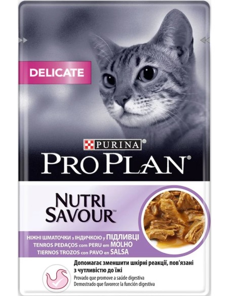 Purina Veterinaria Pro Plan Feline Delicate Pavo 26 cap - 85 gr Purina Veterinaria