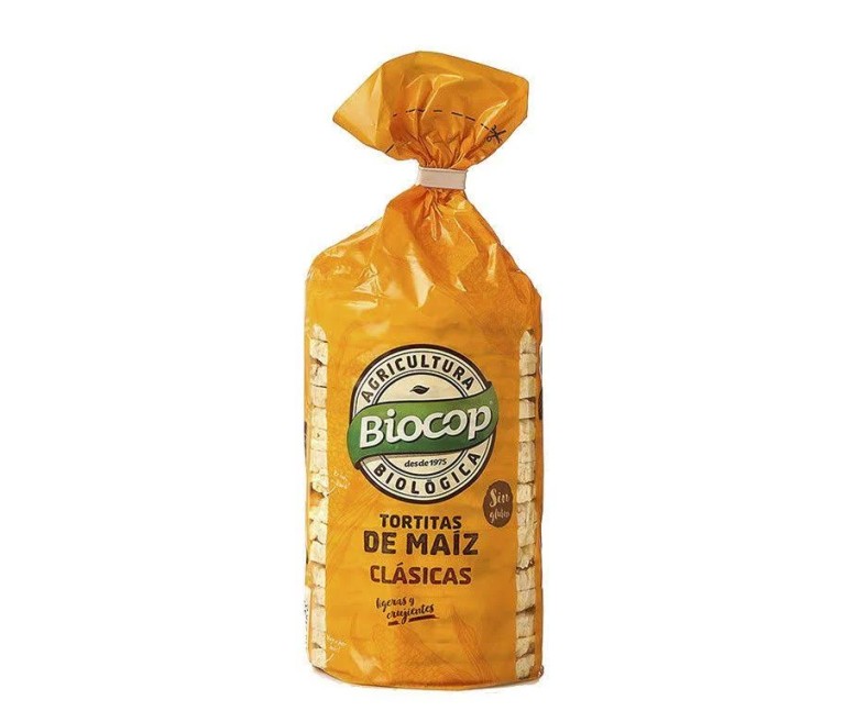Tortitas de maíz bio c/sal 120 gr Biocop