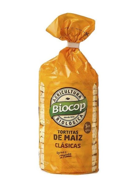 Tortitas de maíz bio c/sal 120 gr Biocop