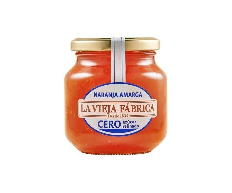 Mermelada de naranja amarga cero azúcar refinado 290 gr La Vieja Fábrica
