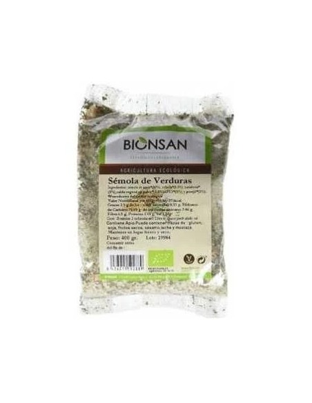 Sémola de verduras eco 400 gr Bionsan