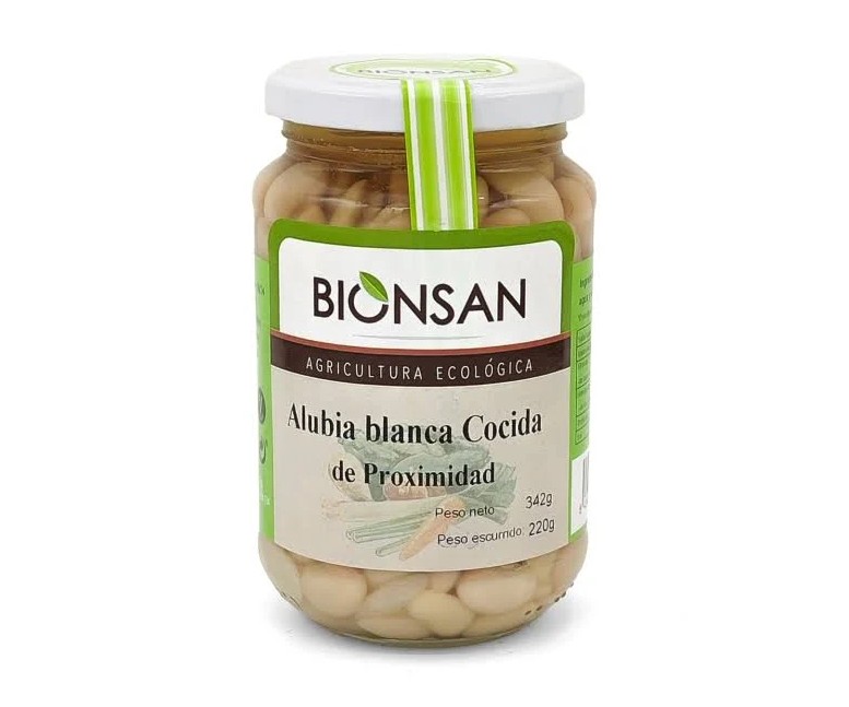 Alubias blancas cocidas eco 400 gr Bionsan