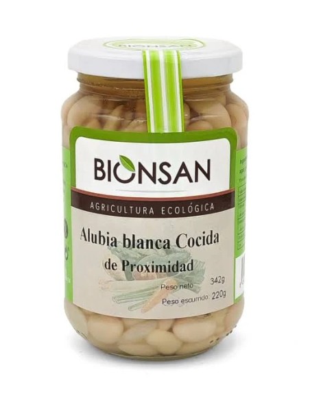 Alubias blancas cocidas eco 400 gr Bionsan